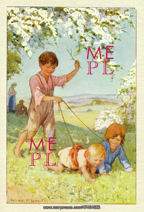 : Children playing in countryside : Children playing in countryside