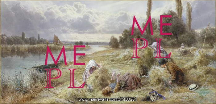 : Children Playing in a Hayfield : Children Playing in a Hayfield