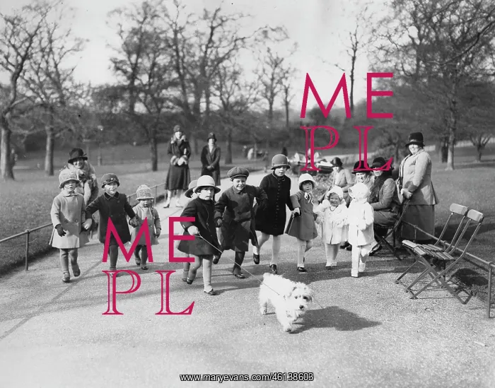 : Children playing in a London park - About : Children playing in a London park - About