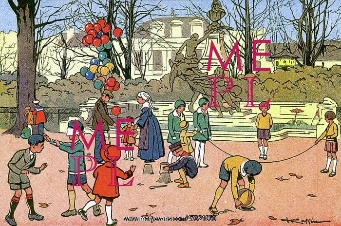  : Children playing in a park, c.1920