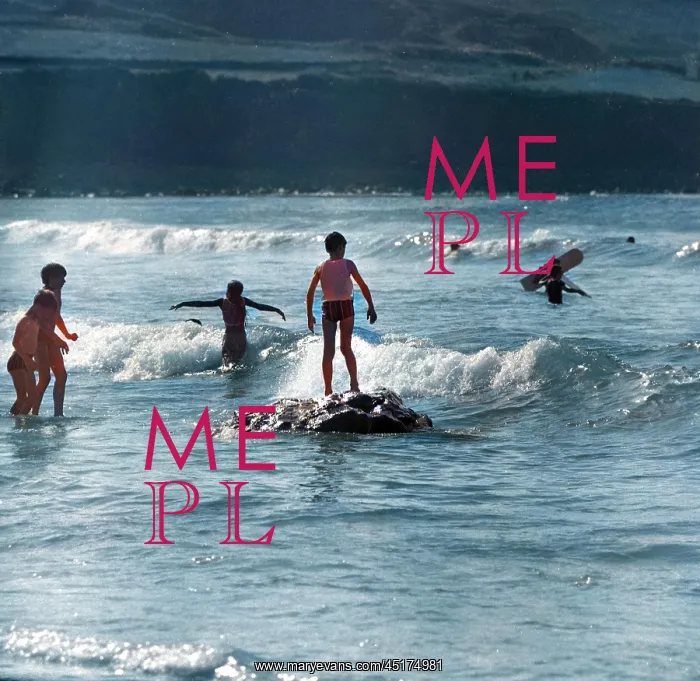  : Children playing in the sea