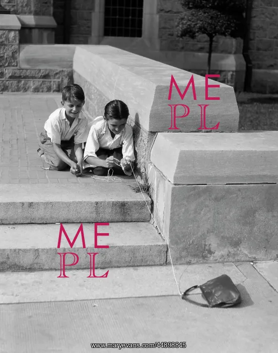  : Two Children Playing Tricking