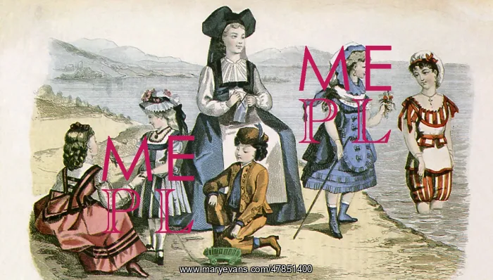  : Children in Resort Costumes