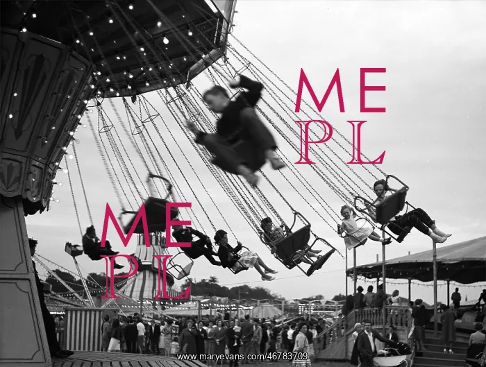 : Children ride a carousel : Children ride a carousel