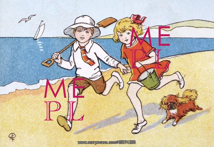  : CHILDREN RUN ON SAND