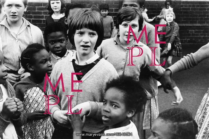 : Children in a school playground, Birmingham : Children in a school playground, Birmingham