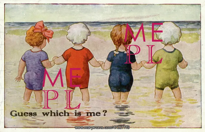  : CHILDREN / SEASIDE / PADDLE