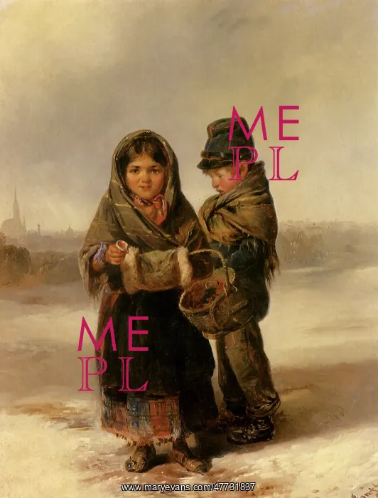  : Two Children Selling Matchsticks