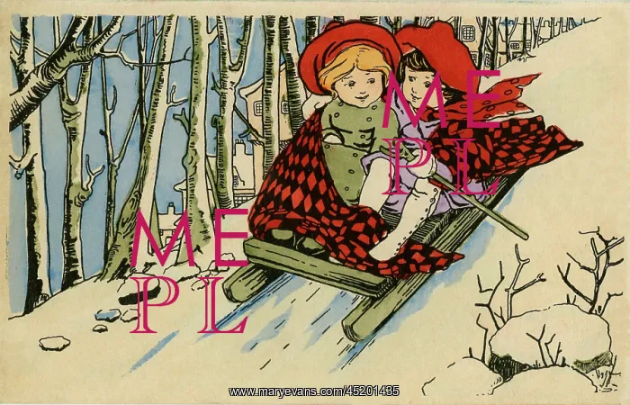  : Children on sledge