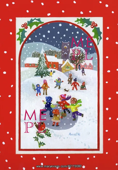 : Children in the snow