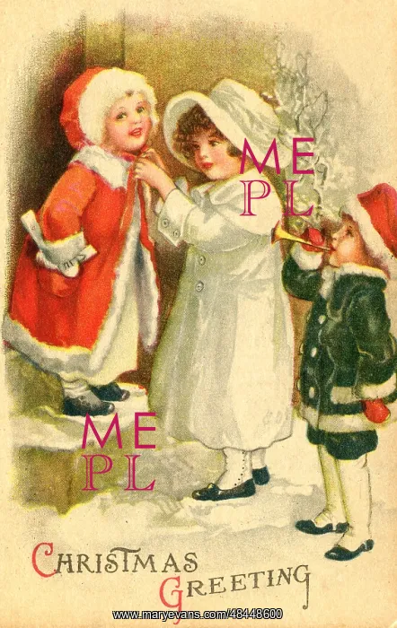 : Three children out in the snow : Three children out in the snow