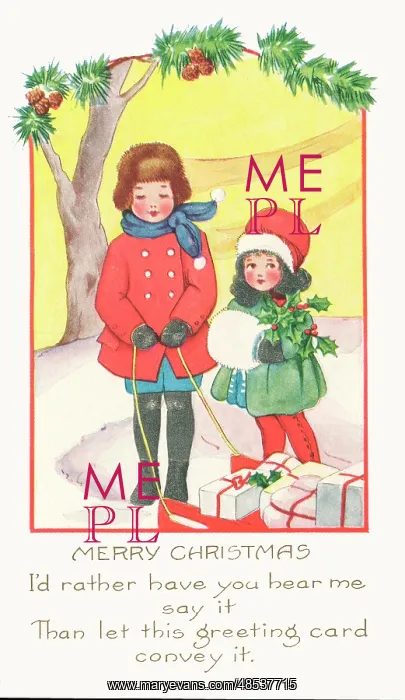 : Two children out in the snow : Two children out in the snow