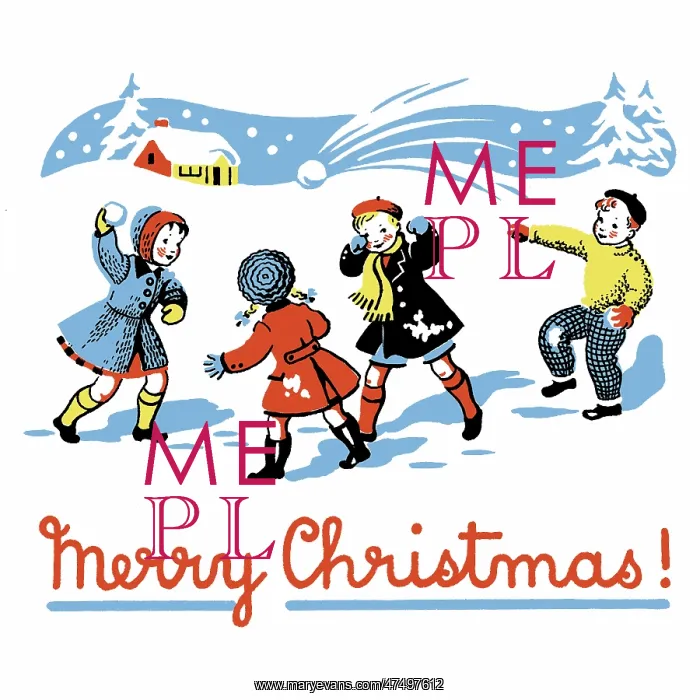 : Children Snowballing : Children Snowballing