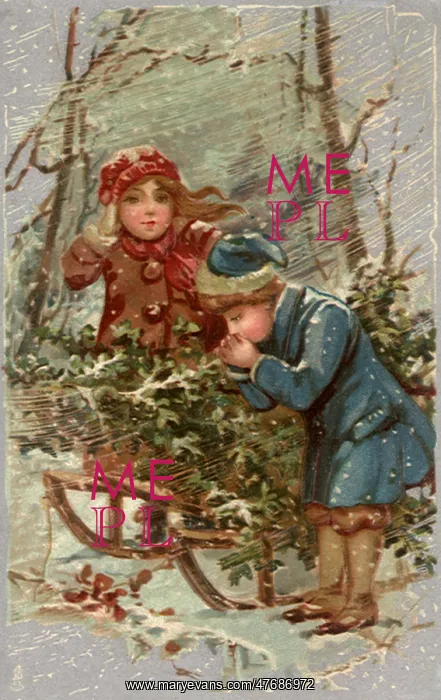  : Children in Snowstorm
