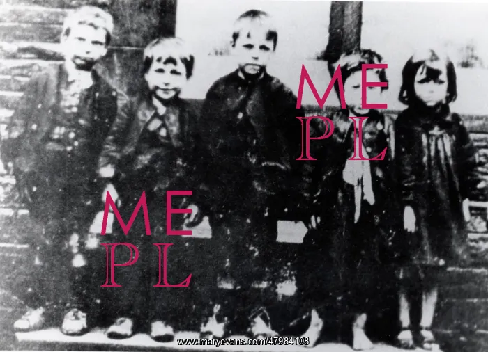 : Five children in a South Wales mining district : Five children in a South Wales mining district
