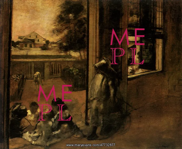 : Children on the Steps, New Orleans, by Degas : Children on the Steps, New Orleans, by Degas
