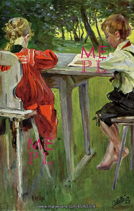 : Children at a table : Children at a table