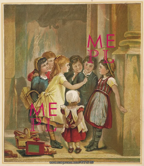 : CHILDREN TALKING C1880 : CHILDREN TALKING C1880