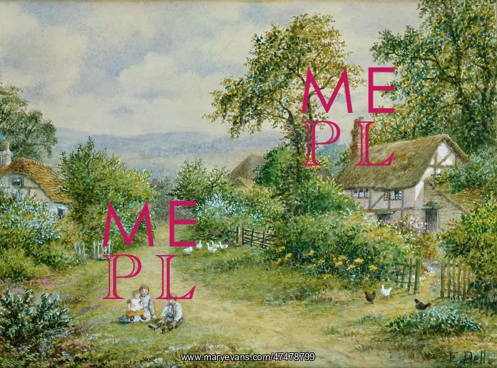 : Children in a Village Lane : Children in a Village Lane