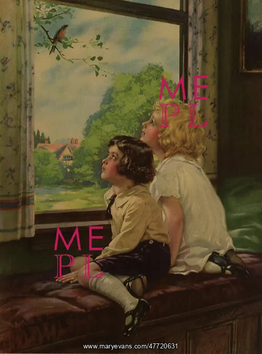  : Children Watching Robin