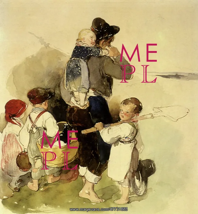  : Children on their Way to Work the Farm