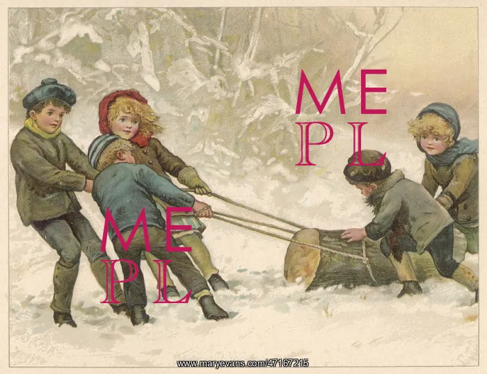  : Children and Yule Log