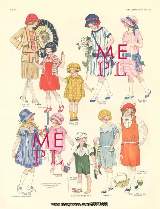 : Children's Outfits, Delineator : Children's Outfits, Delineator