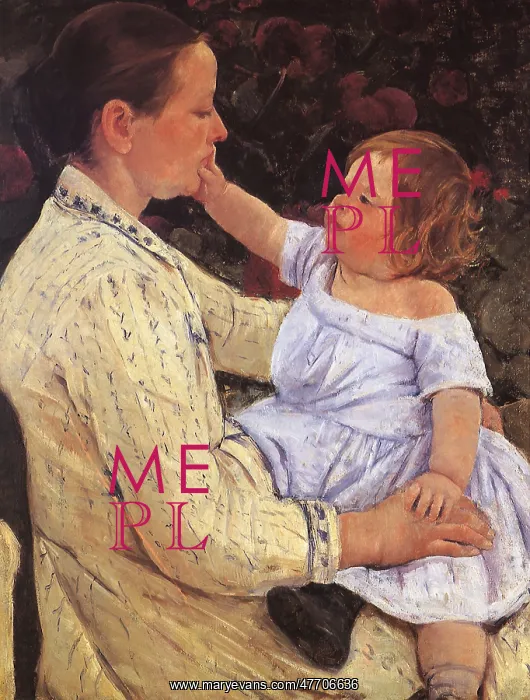 : The Child's Caress, by Cassatt : The Child's Caress, by Cassatt