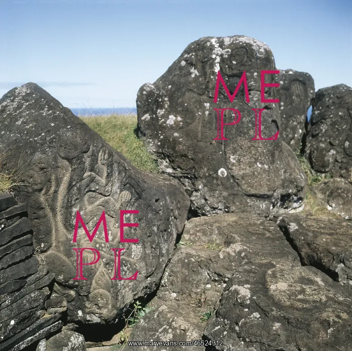 : CHILE. VALPARAISO. Petroglyphs depicting the : CHILE. VALPARAISO. Petroglyphs depicting the