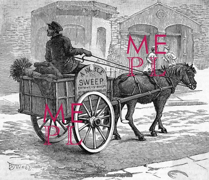 : CHIMNEY SWEEP IN CART : CHIMNEY SWEEP IN CART