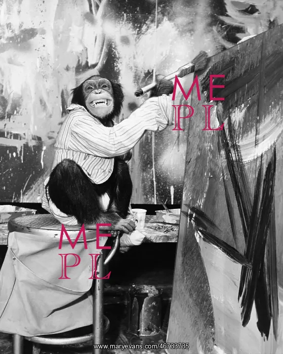 : Chimpanzee as an artist : Chimpanzee as an artist