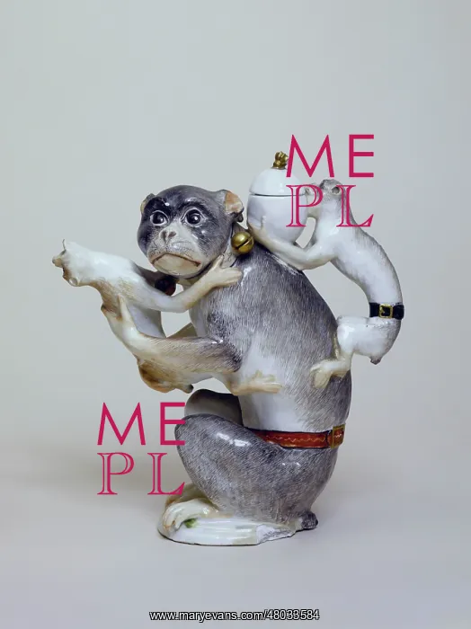 : Chimpanzee playing with two little monkeys : Chimpanzee playing with two little monkeys