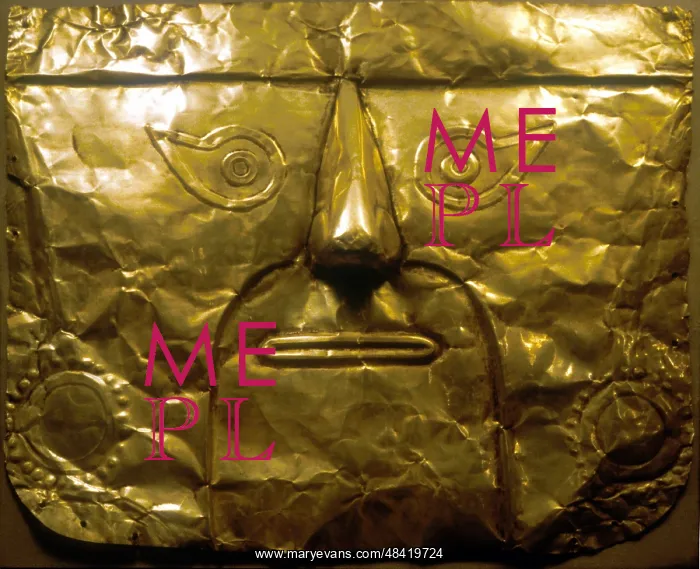  : Chimu Mask (gold) Peru