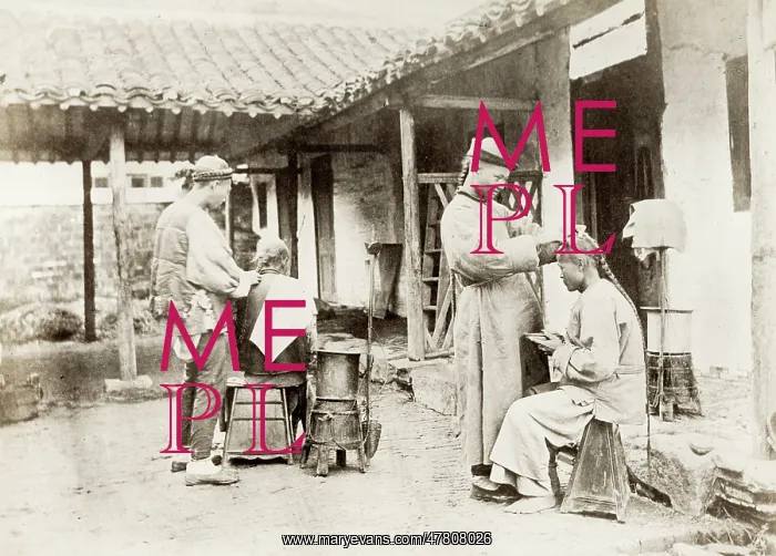 : China c.1880's - itinerant barbers : China c.1880's - itinerant barbers