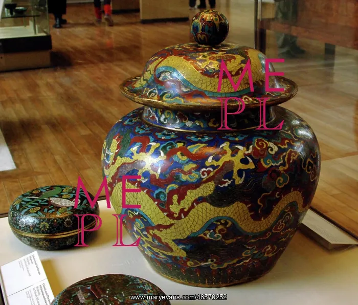 : China. Cloisonne Jar. Ming dynasty, Xuande period (1426-35 A : China. Cloisonne Jar. Ming dynasty, Xuande period (1426-35 A