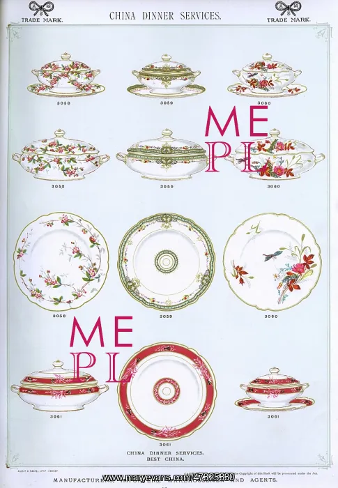 : China Dinner Services, Plate 10 : China Dinner Services, Plate 10