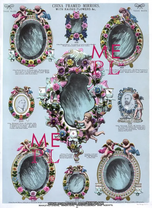 : China Framed Mirrors and Photograph Frames, Plate 63 : China Framed Mirrors and Photograph Frames, Plate 63