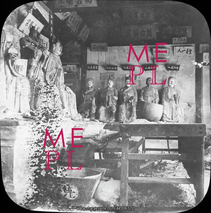  : China - Interior of a Joss House