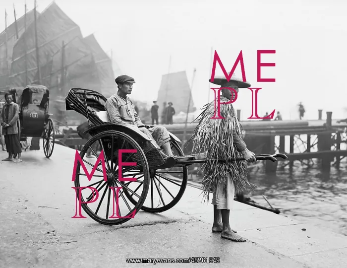 : China - Rickshaw Driver around 1912 : China - Rickshaw Driver around 1912