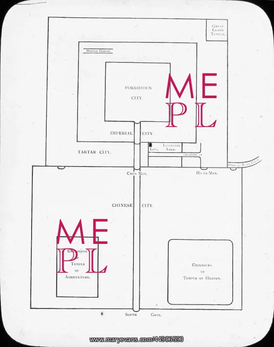 : China - Sketch map of Peking : China - Sketch map of Peking