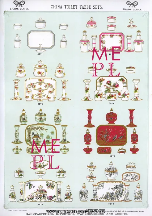 : China Toilet Table Sets, Plate 58 : China Toilet Table Sets, Plate 58