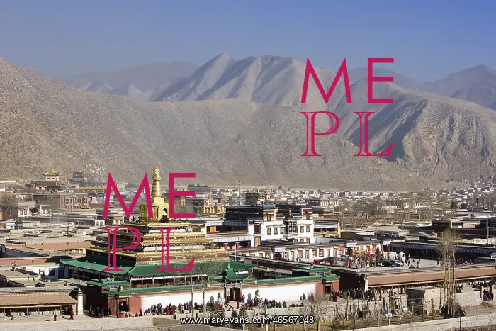  : CHINA. Xiahe. Monastery of Labrang. The Silk