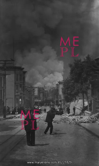 : Chinese-American men watching the destruction ? : Chinese-American men watching the destruction ?