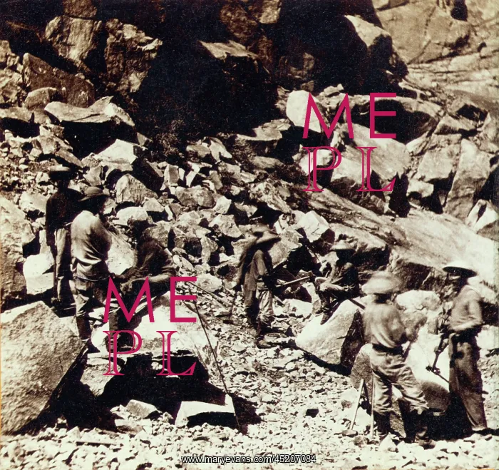 : Chinese laborers among the mountain rocks ? : Chinese laborers among the mountain rocks ?