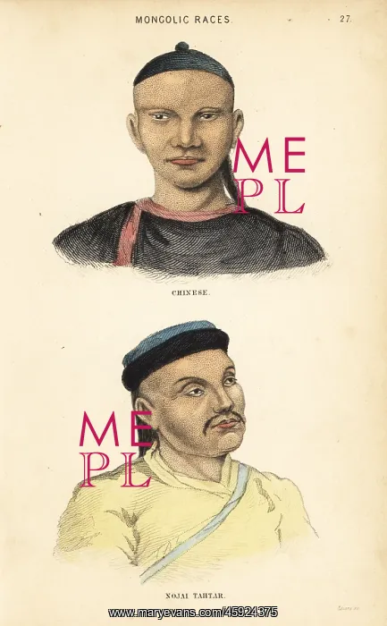 : Chinese man and Nogai Tatar man : Chinese man and Nogai Tatar man