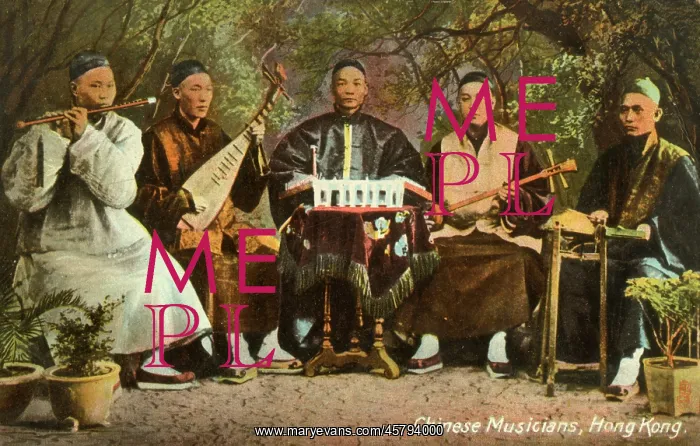 : Chinese Musicians with traditional instruments, Hong Kong : Chinese Musicians with traditional instruments, Hong Kong