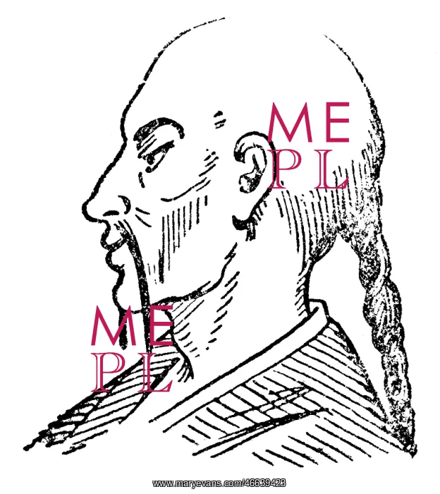: Chinese, phrenological portrait, 1902 : Chinese, phrenological portrait, 1902