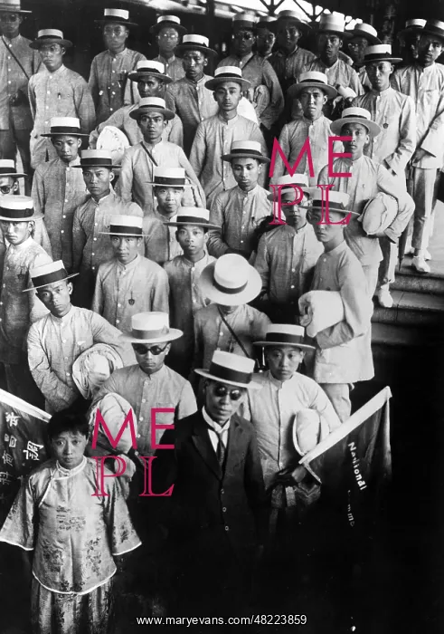 : Chinese students visit Tokyo, 1920's : Chinese students visit Tokyo, 1920's