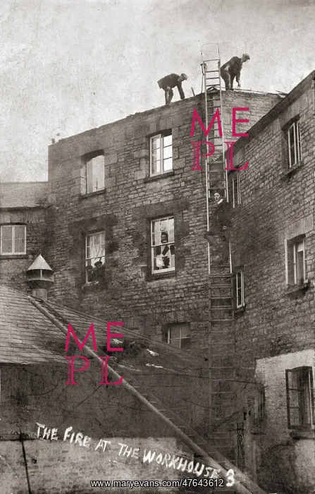 : Chipping Norton Workhouse fire damage : Chipping Norton Workhouse fire damage