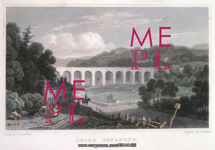 : Chirk aqueduct on the Ellesmere Canal, built by : Chirk aqueduct on the Ellesmere Canal, built by